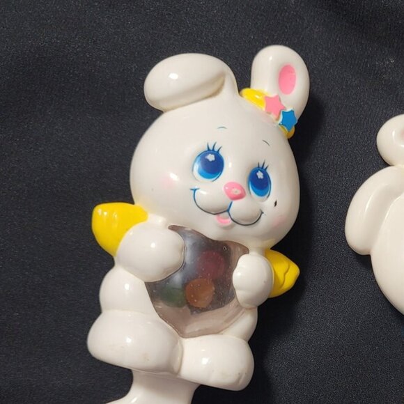 Angel‎ Bunny Baby Rattle Toy, Vintage, 7" - Picture 2 of 9